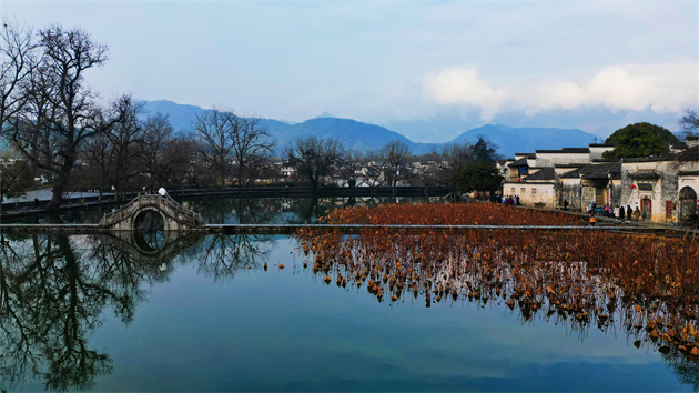 皖黟縣：冬日宏村景如畫