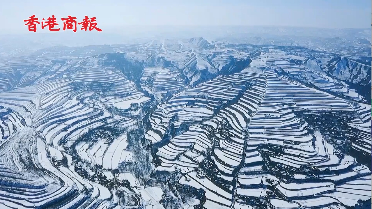 甘肅榆中 梯田雪韻