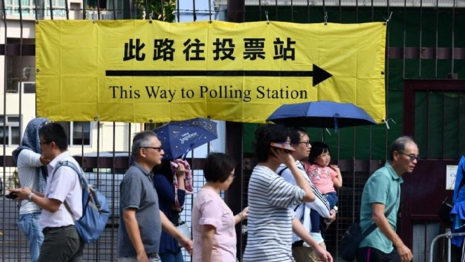 區議會選舉 | 「內地港人投票便利關注組」歡迎上水設票站