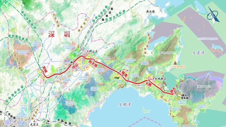 深圳坪山⇌大鵬30分鐘！這條鐵路上新啦！