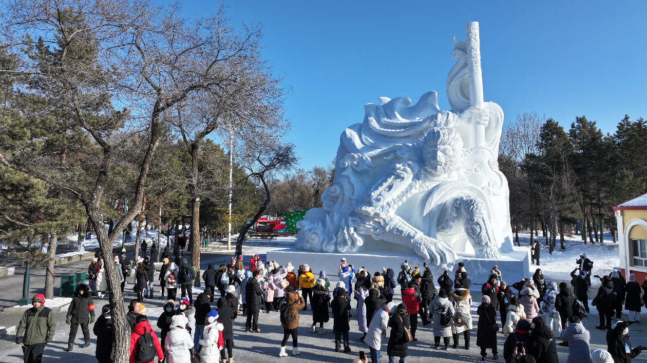 有片｜第37屆太陽島國際雪博會：白悟空歡騰喜迎八方賓朋